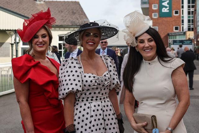 The Ladies arrives dressed to the nines during the 2026 Randox Grand National Ladies Day at Aintree Racecourse, Aintree, United Kingdom on 10 April 2026

(Photo by Mark Cosgrove/News Images)