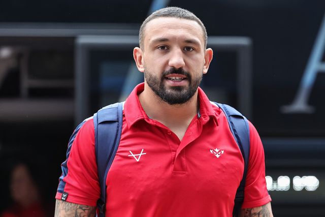 Elliot Minchella of Hull KR arrives during the Betfred Super League Round 4 match Huddersfield Giants vs Hull KR at Accu Stadium, Huddersfield, United Kingdom on 08 March 2026

(Photo by Mark Cosgrove/News Images)