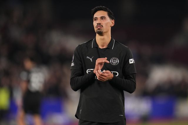Tijjani Reijnders of Manchester City at full time during the Premier League match West Ham United vs Manchester City at London Stadium, London, United Kingdom on 14 March 2026

(Photo by Harvey Murphy/News Images)