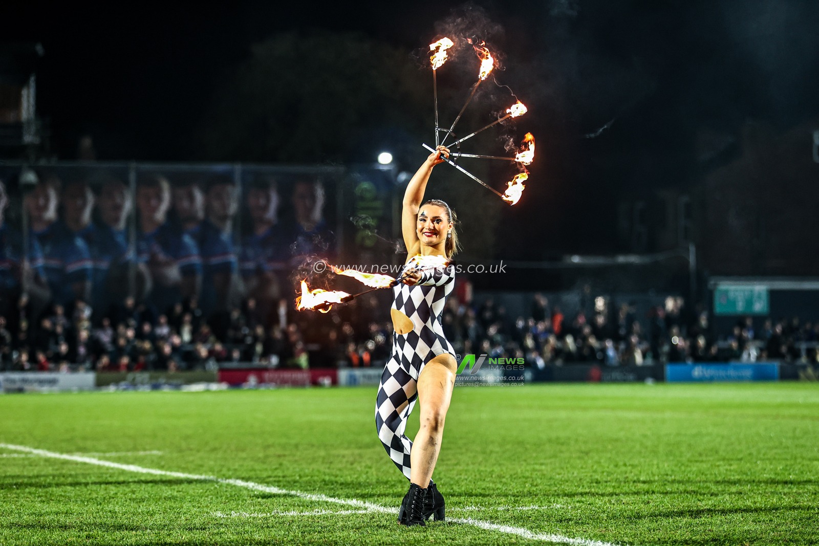 Pre-match entertainment ahead of the Betfred Super League round 5 match Wakefield Trinity vs Leigh Leopards at DIY Kitchens Stadium, Wakefield, United Kingdom on 20 March 2026

(Photo by Alfie Cosgrove/News Images)