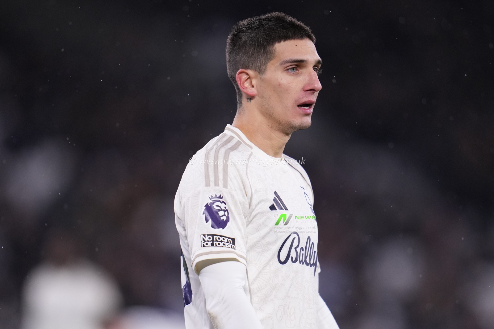 Nicolás Domínguez of Nottingham Forest during the Premier League match West Ham United vs Nottingham Forest at London Stadium, London, United Kingdom, 6th January 2026

(Photo by Harvey Murphy/News Images)

*** GER AUT SUI OUT ***