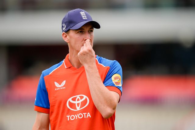 England captain Harry Brook during the Second Vitality T20 International match England vs India at Old Trafford, Manchester, United Kingdom on 04 July 2026

(Photo by Maynard Manyowa/News Images)