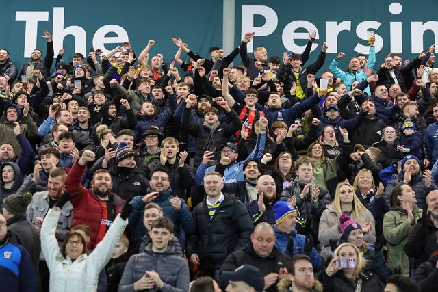 Warrington fans celebrate the win during the Betfred Super League Round 4 match York Knights vs Warrington Wolves at LNER Community Stadium, York, United Kingdom on 06 March 2026

(Photo by Mark Cosgrove/News Images)