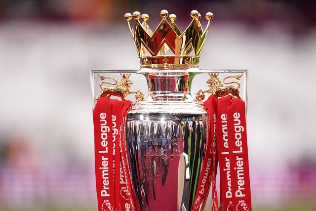 Premier league trophy on show ahead of kick off during the Premier League match West Ham United vs Arsenal at London Stadium, London, United Kingdom on 10 May 2026

(Photo by Harvey Murphy/News Images)