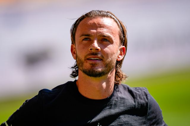 James Maddison of Tottenham Hotspur in the pregame warmup session  during the Premier League match Wolverhampton Wanderers vs Tottenham Hotspur at Molineux, Wolverhampton, United Kingdom on 25 April 2026

(Photo by Maynard Manyowa/News Images)