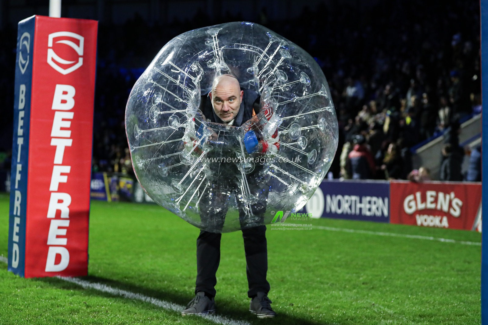 Half time challenge during the Betfred Super League Round 1 match Warrington Wolves vs St Helens at The Halliwell Jones Stadium, Warrington, United Kingdom on 13 February 2026

(Photo by Jorge Horsted/News Images)