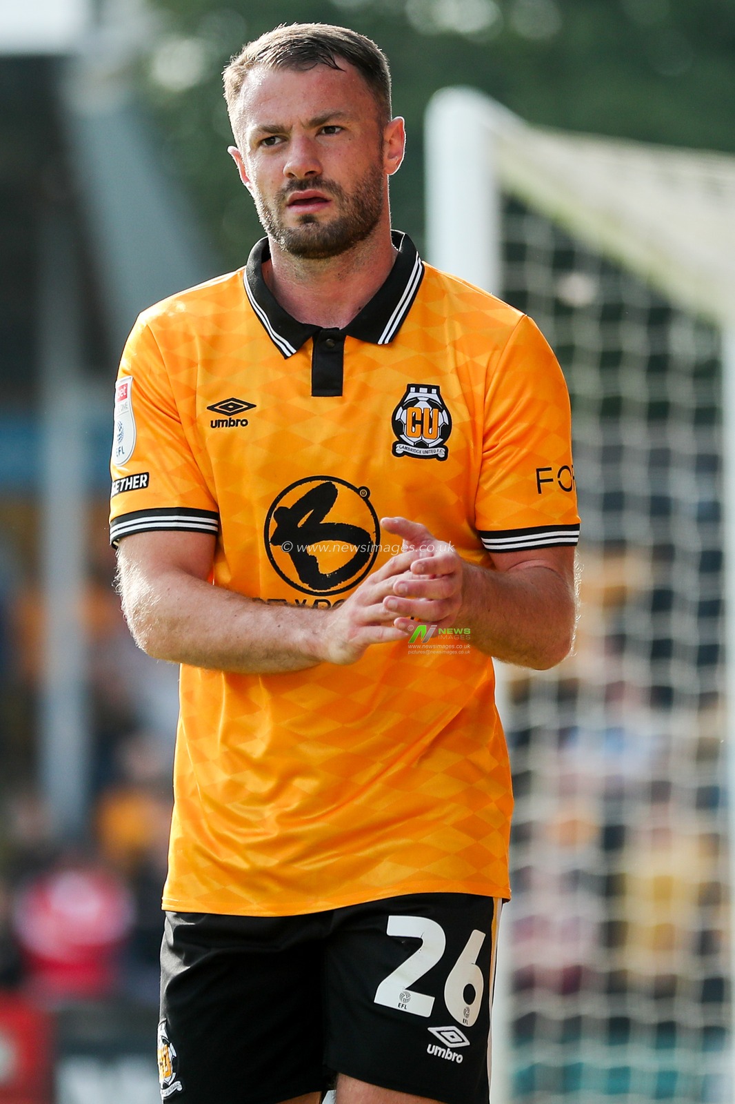 James Gibbons of Cambridge United leaves the field during the Sky Bet League 1 match Cambridge United vs Charlton Athletic at Cledara Abbey Stadium, Cambridge, United Kingdom, 12th April 2025

(Photo by Izzy Poles/News Images)