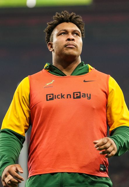 Zachary Porthen of South Africa warms-up ahead of the Quilter Nations Series 2025 match Wales vs South Africa at Principality Stadium, Cardiff, United Kingdom, 29th November 2025

(Photo by Andrew Lewis/News Images)

*** GER AUT SUI OUT ***