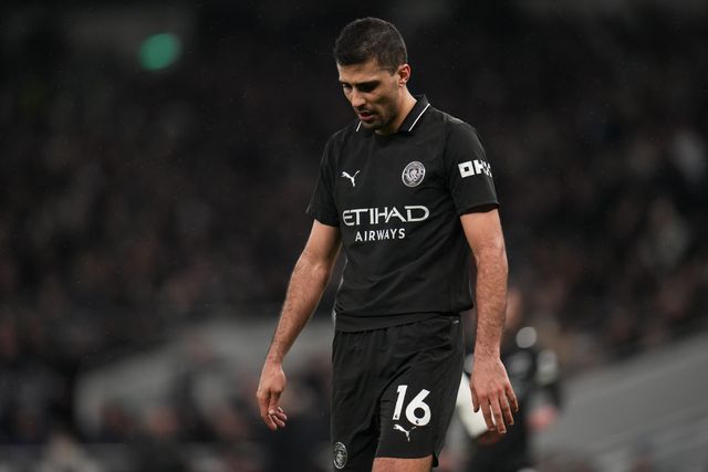 Rodri of Manchester City during the Premier League match Tottenham Hotspur vs Manchester City at Tottenham Hotspur Stadium, London, United Kingdom, 1st February 2026

(Photo by Harvey Murphy/News Images)