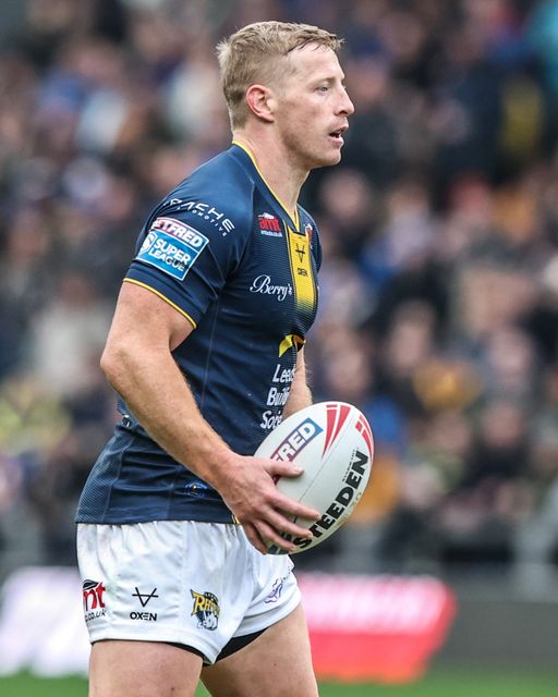 Lachie Miller of Leeds Rhinos during the Betfred Super League round 4 match Leeds Rhinos vs Castleford Tigers at AMT Headingley Stadium, Leeds, United Kingdom on 08 March 2026

(Photo by Alfie Cosgrove/News Images)