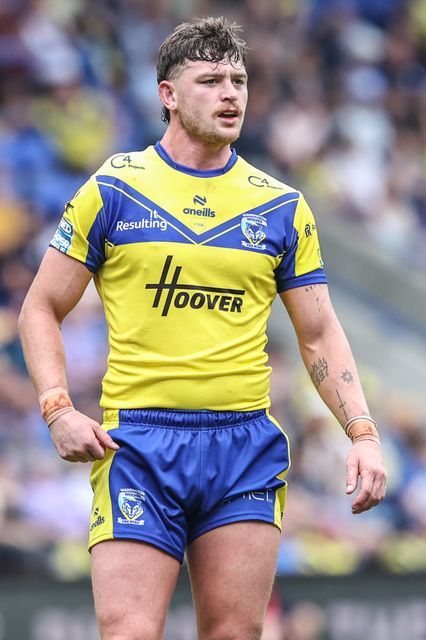 Jordy Crowther of Warrington Wolves during the Betfred Super League round 15 match Warrington Wolves vs Huddersfield Giants at Halliwell Jones Stadium, Warrington, United Kingdom, 21st June 2025

(Photo by Alfie Cosgrove/News Images)