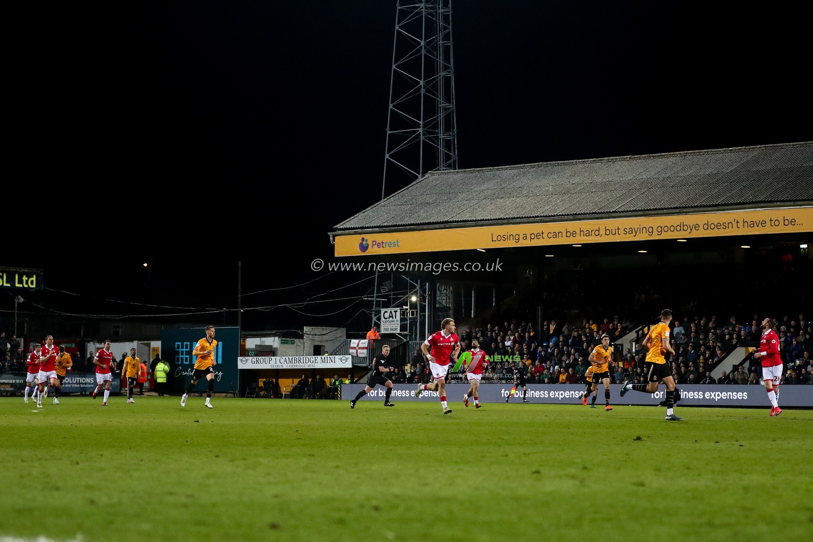 A general view of the Sky Bet League 1 match Cambridge United vs Wrexham at Abbey Stadium, Cambridge, United Kingdom, 1st April 2025

(Photo by Izzy Poles/News Images)