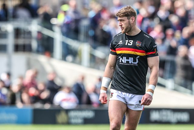 Joe Mellor of Bradford Bulls in the pre-game warm up during the Betfred Super League round 8 match Wakefield Trinity vs Bradford Bulls at DIY Kitchens Stadium, Wakefield, United Kingdom on 18 April 2026

(Photo by Alfie Cosgrove/News Images)