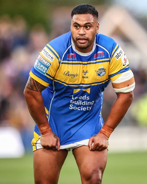 Sam Lisone of Leeds Rhinos during the Betfred Super League round 19 match Leeds Rhinos vs Salford Red Devils at Headingley Stadium, Leeds, United Kingdom, 18th July 2025

(Photo by Alfie Cosgrove/News Images)