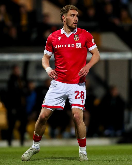 Sam Smith of Wrexham AFC in action during the Sky Bet League 1 match Cambridge United vs Wrexham at Abbey Stadium, Cambridge, United Kingdom, 1st April 2025

(Photo by Izzy Poles/News Images)