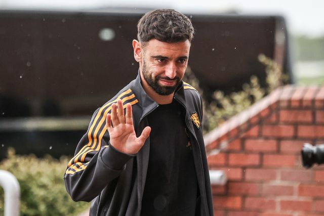 Bruno Fernandes of Manchester United arrives during the Premier League match Sunderland vs Manchester United at Stadium Of Light, Sunderland, United Kingdom on 09 May 2026

(Photo by Alfie Cosgrove/News Images)