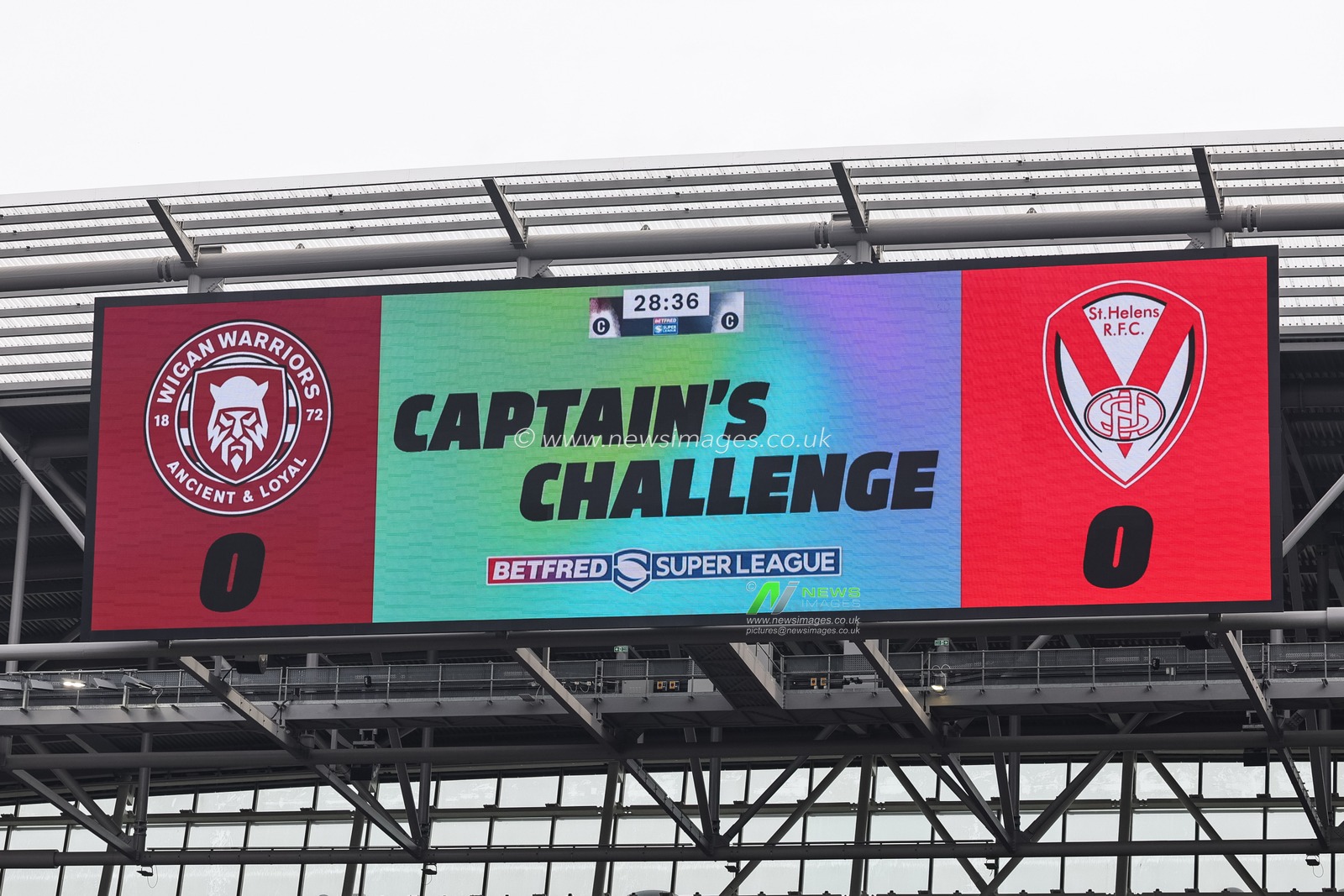 St Helens Captain’s challenge during the Betfred Super League Magic Weekend match Wigan Warriors vs St Helens at Hill Dickinson Stadium, Liverpool, United Kingdom on 05 July 2026

(Photo by Mark Cosgrove/News Images)