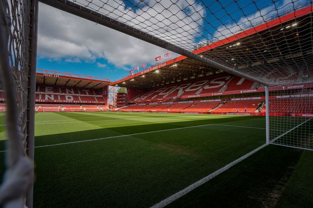 A general view of the pitch and stands showing the Trent End during the Premier League match Nottingham Forest vs Newcastle Untied at City Ground, Nottingham, United Kingdom on 10 May 2026

(Photo by Maynard Manyowa/News Images)