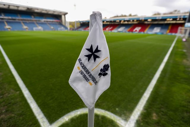 Blackburn Rovers corner flag at Ewood Park ahead of the Sky Bet Championship match Blackburn Rovers vs Coventry City at Ewood Park, Blackburn, United Kingdom on 17 April 2026

(Photo by Jorge Horsted/News Images)