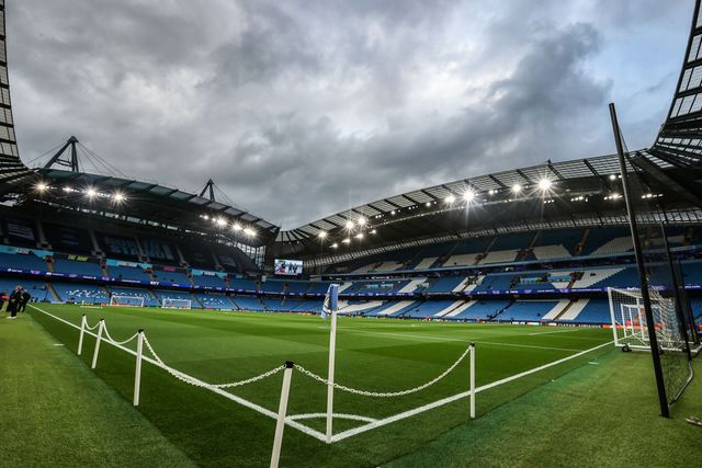 A general view of The City Of Manchester Stadium ahead of the UEFA Champions League 2025/26 Phase MD1 Manchester City vs Napoli League at The City of Manchester Stadium, Manchester, United Kingdom, 18th September 2025

(Photo by Alfie Cosgrove/News Images)