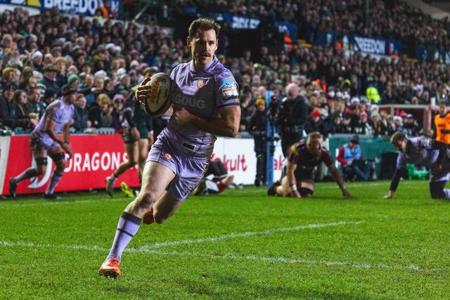 during the Gallagher Premiership match Leicester Tigers vs Gloucester Rugby at Mattioli Woods Welford Road Stadium, Leicester, United Kingdom, 19th December 2025

(Photo by Craig Evans/News Images)

*** GER AUT SUI OUT ***