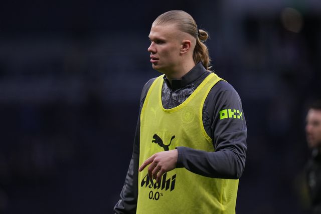Erling Haaland of Manchester City during the Premier League match Tottenham Hotspur vs Manchester City at Tottenham Hotspur Stadium, London, United Kingdom, 1st February 2026

(Photo by Harvey Murphy/News Images)