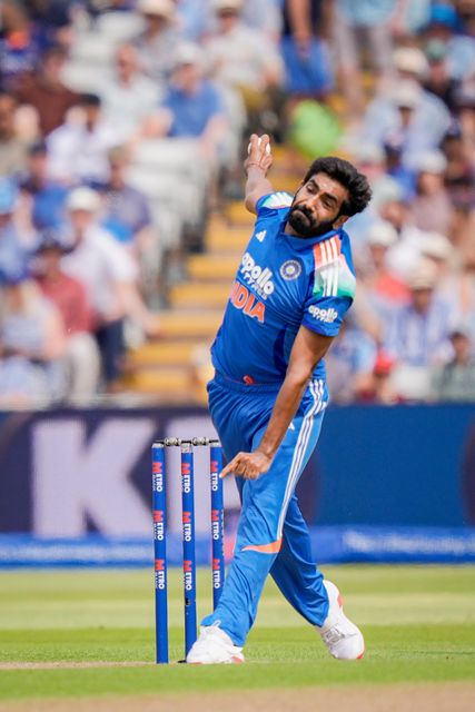 Jasprit Bumrah of India delivers the ball during the 1st Metro Bank ODI match England vs India at Edgbaston, Birmingham, United Kingdom on 14 July 2026

(Photo by Maynard Manyowa/News Images)