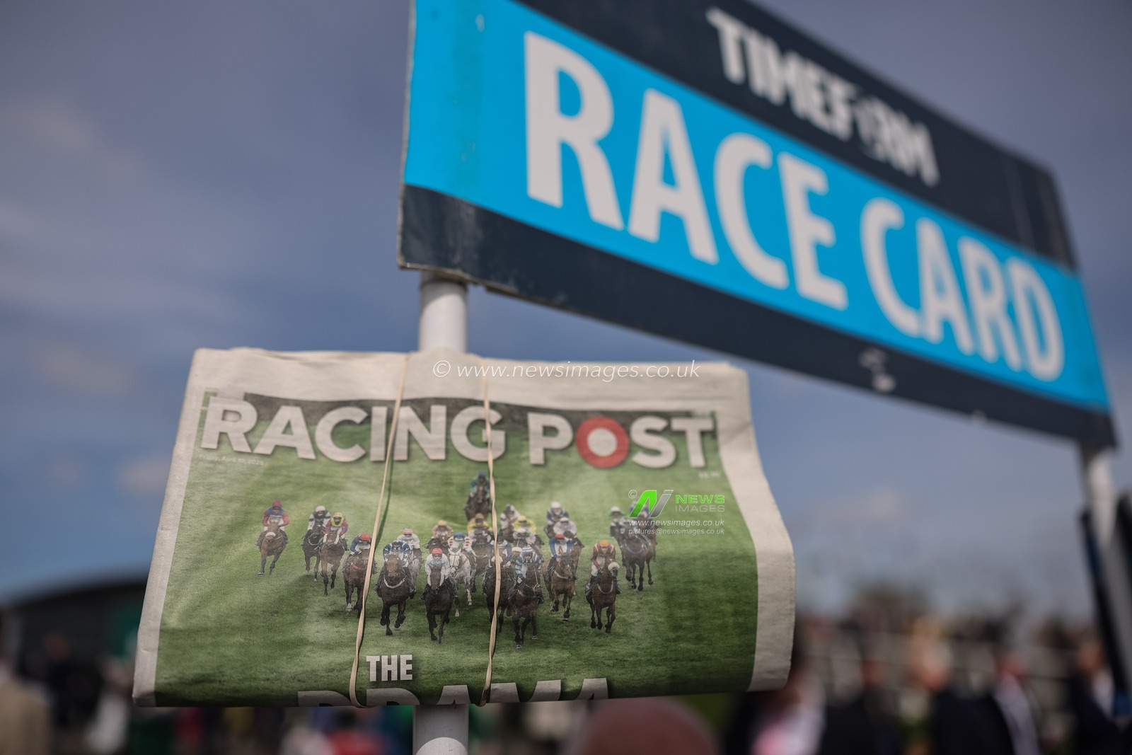 The Racing Post on sale during the 2026 Randox Grand National Ladies Day at Aintree Racecourse, Aintree, United Kingdom on 10 April 2026

(Photo by Mark Cosgrove/News Images)