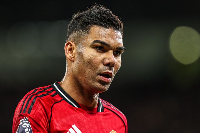 Casemiro of Manchester Untied during the Premier League match Manchester United vs Newcastle United at Old Trafford, Manchester, United Kingdom, 26th December 2025

(Photo by Alfie Cosgrove/News Images)

*** GER AUT SUI OUT ***
