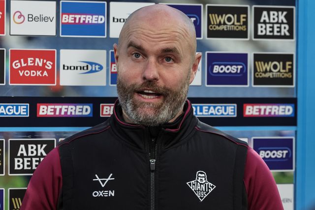 Liam Finn of Huddersfield Giants during the Betfred Super League round 8 match Huddersfield Giants vs Leeds Rhinos at Accu Stadium, Huddersfield, United Kingdom on 17 April 2026

(Photo by Mark Cosgrove/News Images)