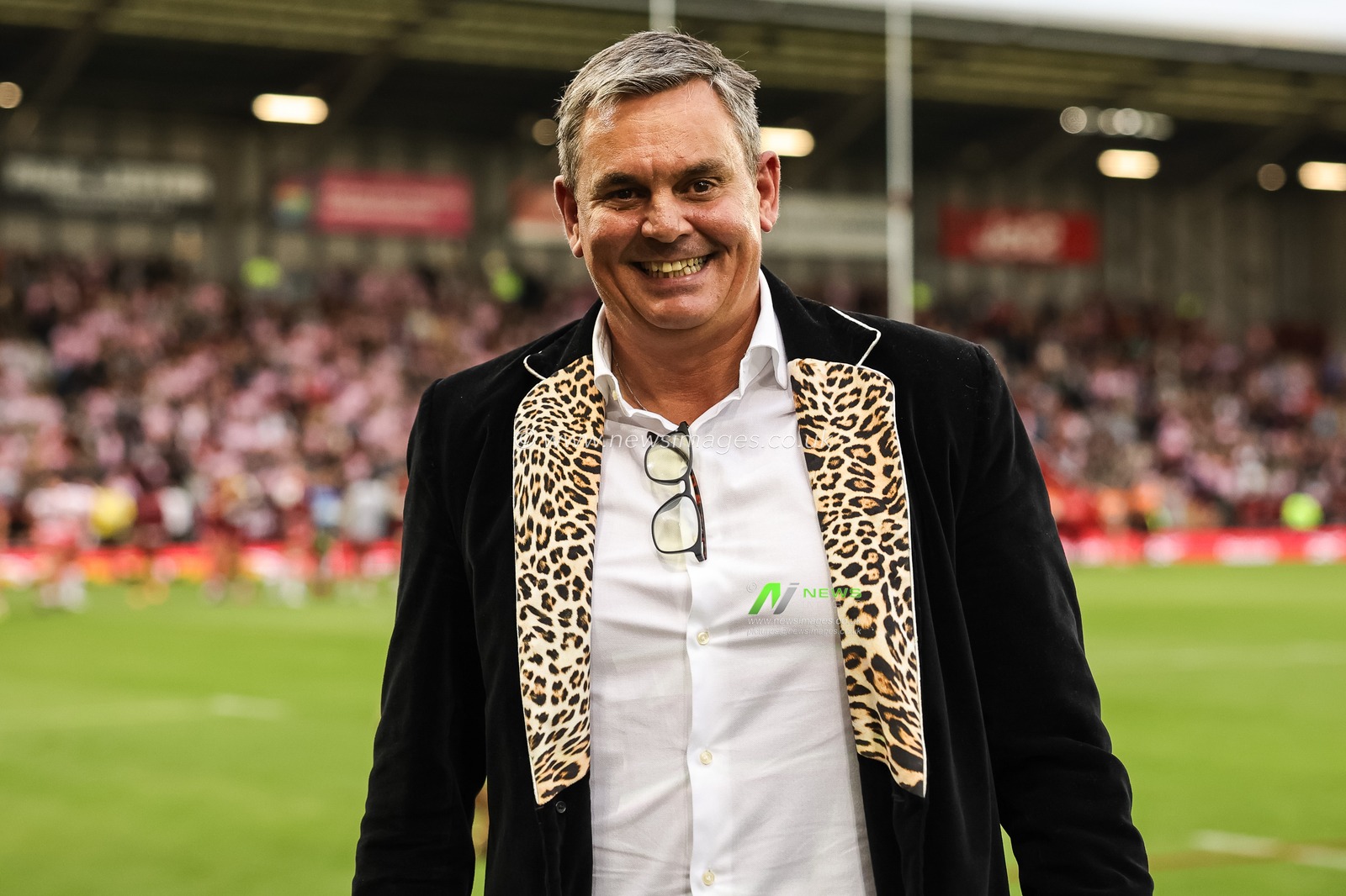Leigh Leopards owner Derek Beaumont during the Betfred Super League Round 20 Leigh Leopards vs Warrington Wolves at Leigh Sports Village, Leigh, United Kingdom, 1st August 2025

(Photo by Mark Cosgrove/News Images)