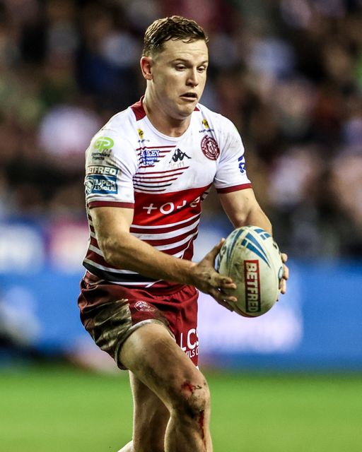 Jai Field of Wigan Warriors in action during the Betfred Super League match Wigan Warriors vs Leigh Leopards at The Brick Community Stadium, Wigan, United Kingdom on 26 February 2026

(Photo by Alfie Cosgrove/News Images)