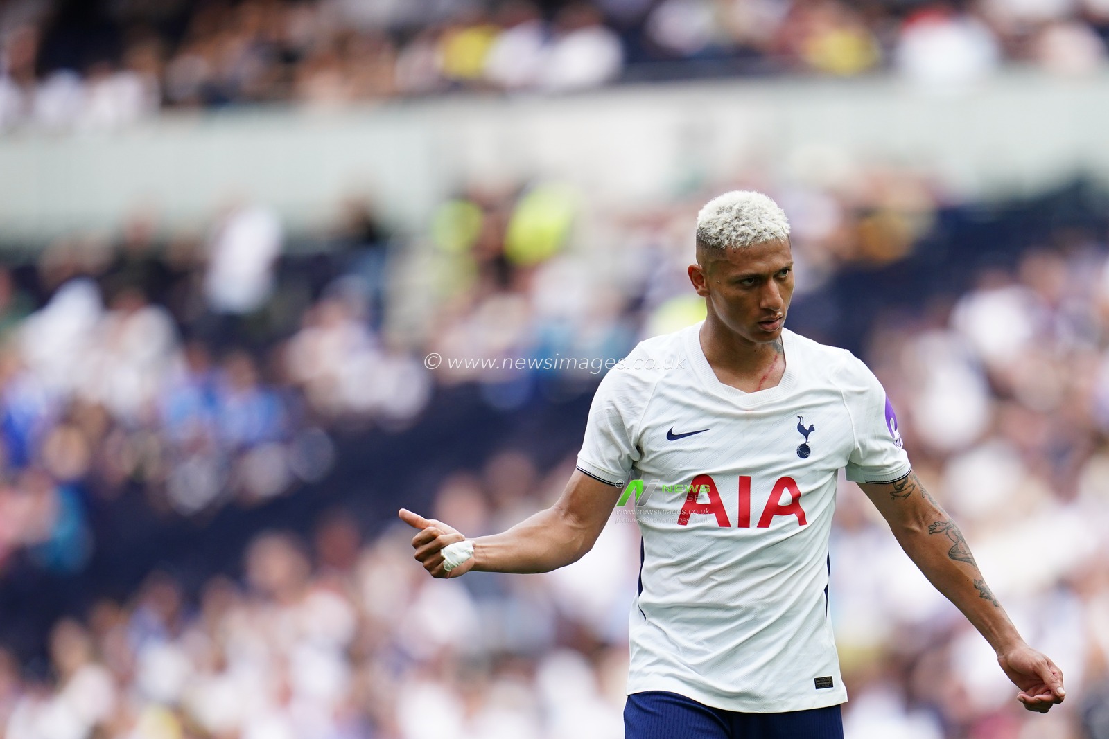 Richarlison of Tottenham Hotspur during the pre-season friendly match Tottenham Hotspur vs Hoffenheim at Tottenham Hotspur Stadium, London, United Kingdom on 15 August 2026

(Photo by Harvey Murphy/News Images)