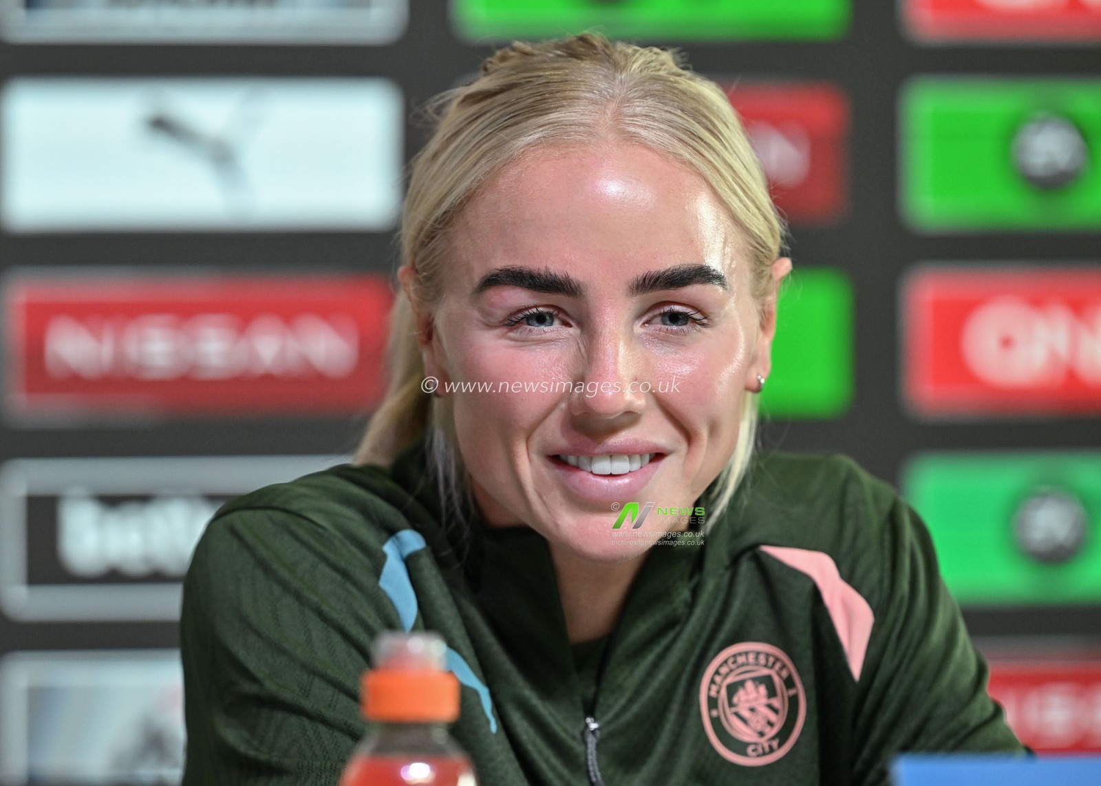 Alex Greenwood of Manchester City Women during Manchester City women's Champions League Press Conference at Joie Stadium, Manchester, United Kingdom, 8th October 2024

(Photo by Cody Froggatt/News Images)