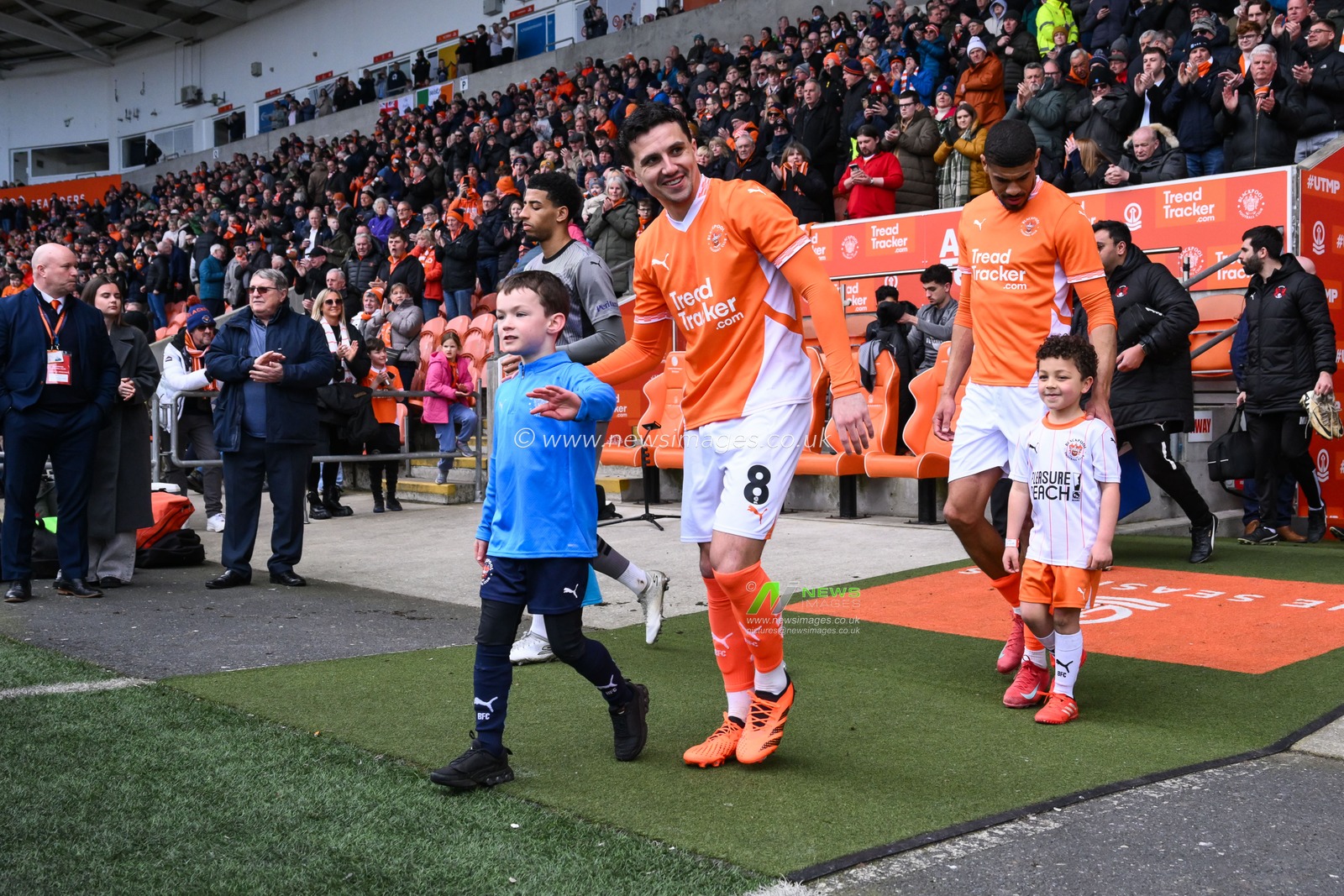 Mascots come out with the blackpool players onto the field ahead of the Sky Bet League 1 match Blackpool vs Leyton Orient at Bloomfield Road, Blackpool, United Kingdom, 15th March 2025

(Photo by Craig Thomas/News Images)