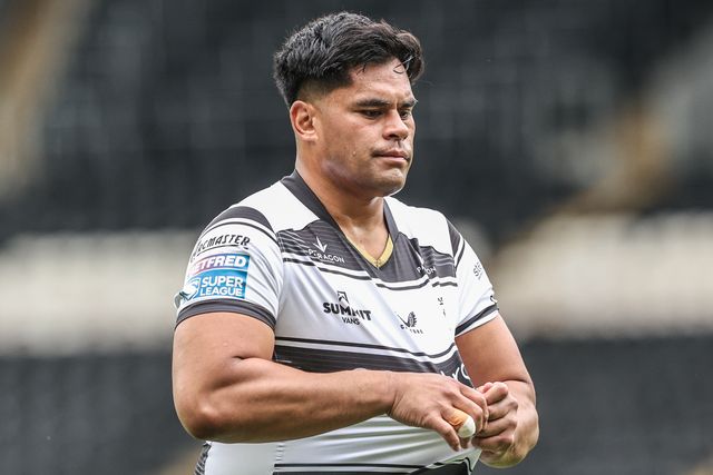 Herman Ese’ese of Hull FC during the Betfred Super League round 17 match Hull FC vs St Helens at MKM Stadium, Hull, United Kingdom, 5th July 2025

(Photo by Alfie Cosgrove/News Images)