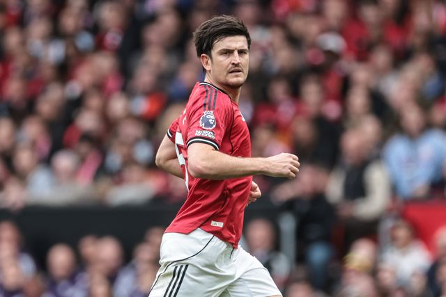 Harry Maguire of Manchester United during the Premier League match Manchester United vs Liverpool at Old Trafford, Manchester, United Kingdom on 03 May 2026

(Photo by Mark Cosgrove/News Images)