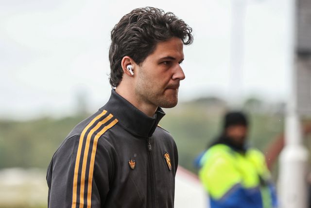 Manchester United goalkeeper Senne Lammens arrives during the Premier League match Sunderland vs Manchester United at Stadium Of Light, Sunderland, United Kingdom on 09 May 2026

(Photo by Alfie Cosgrove/News Images)