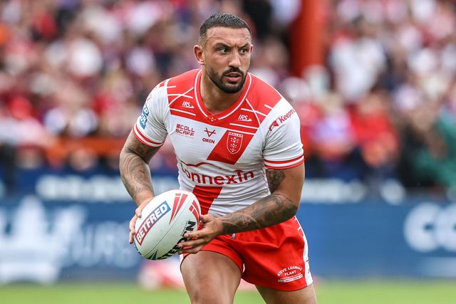 Elliot Minchella of Hull KR in action during the game during the Betfred Super League round 17 match Hull KR vs Leeds Rhinos at Sewell Group Craven Park, Kingston upon Hull, United Kingdom, 6th July 2025

(Photo by Alfie Cosgrove/News Images)