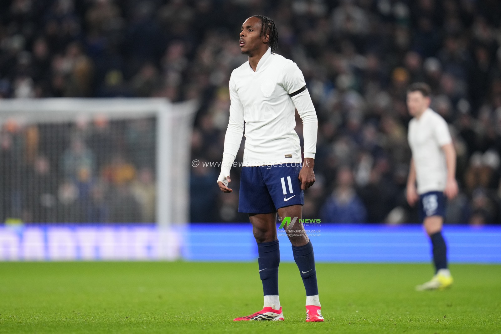 Mathys Tel of Tottenham Hotspur during the Emirates FA Cup Third Round match Tottenham Hotspur vs Aston Villa at Tottenham Hotspur Stadium, London, United Kingdom, 10th January 2026

(Photo by Harvey Murphy/News Images)