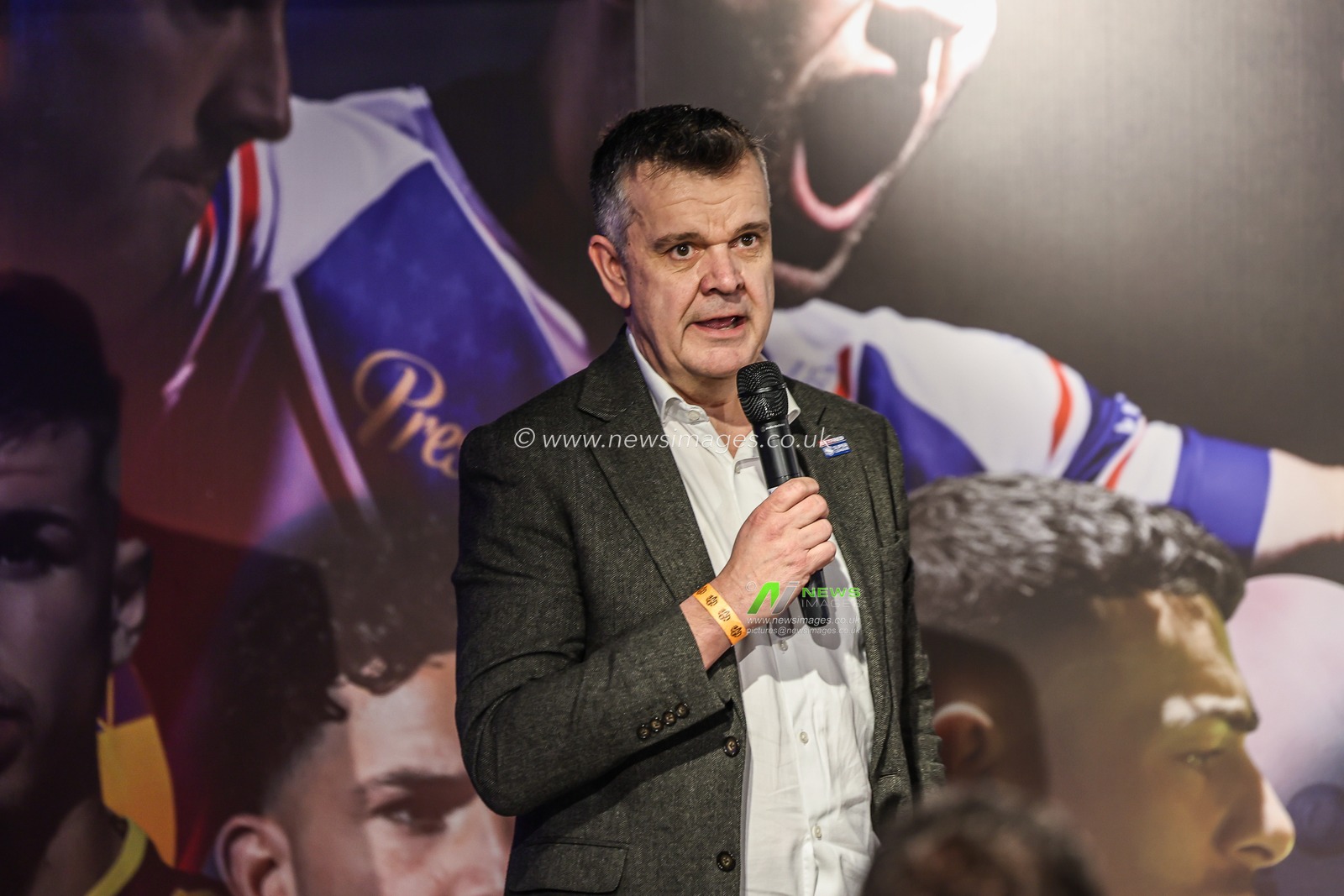 Mark  Pearson is Head of Corporate Affairs and Communications at Betfred during the 2025 Betfred Super League season launch at Co-op Live, Manchester, United Kingdom, 5th February 2025

(Photo by Mark Cosgrove/News Images)