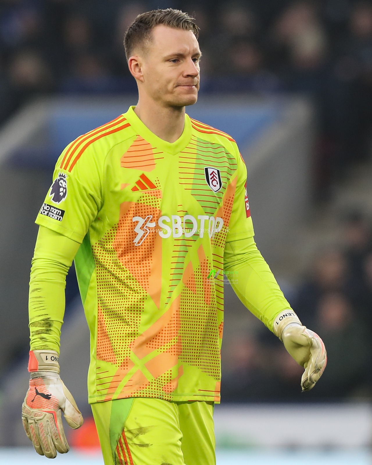 Bernd Leno of Fulham during the Premier League match Leicester City vs Fulham at King Power Stadium, Leicester, United Kingdom, 18th January 2025

(Photo by Gareth Evans/News Images)