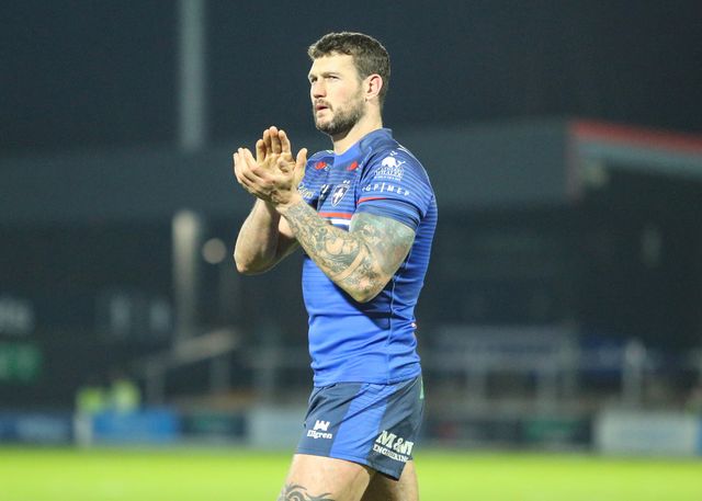 Jay Pitts of Wakefield Trinity during the Betfred Super League Round 1 match Wakefield Trinity vs Toulouse Olympique at DIY Kitchens Stadium, Wakefield, United Kingdom on 14 February 2026

(Photo by Richard Bierton/News Images)
