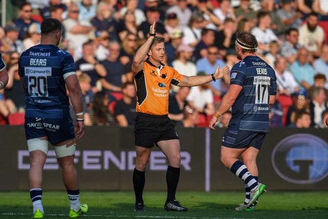 Referee Christophe Ridley during the Gallagher PREM match Bristol Bears vs Saracens at Ashton Gate, Bristol, United Kingdom on 09 May 2026

(Photo by Alex Williamson/News Images)