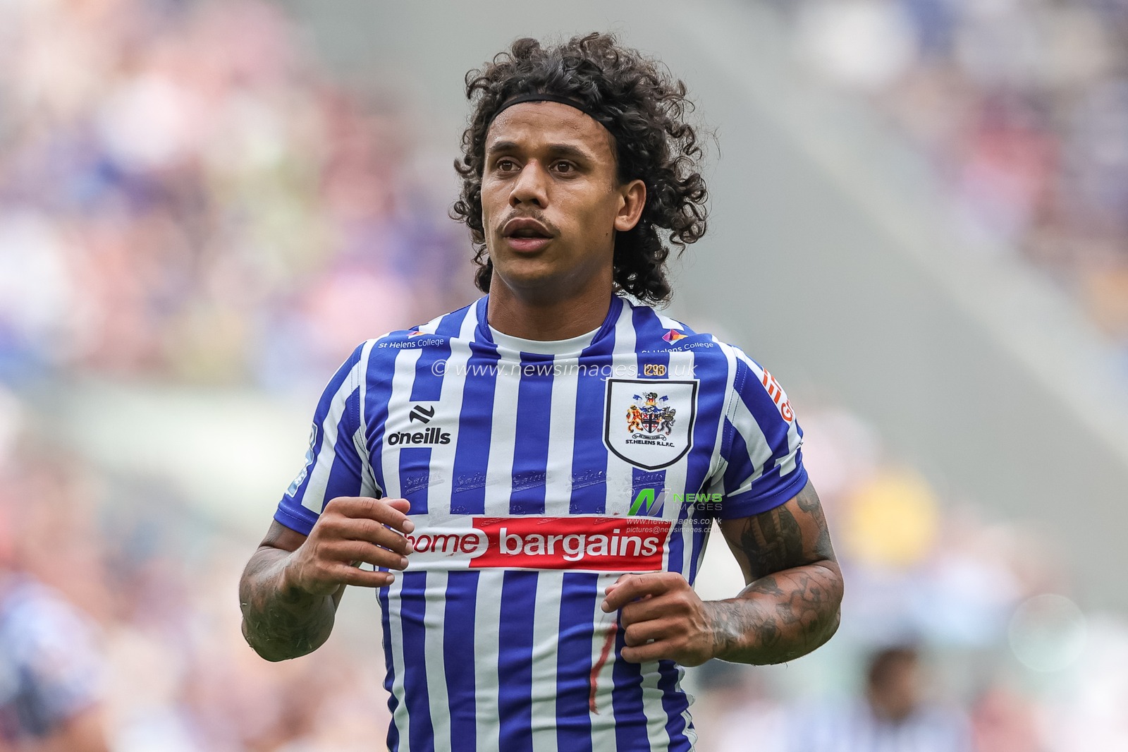 Tristan Sailor of St Helens R.F.C. during the Betfred Super League Magic Weekend match Wigan Warriors vs St Helens at Hill Dickinson Stadium, Liverpool, United Kingdom on 05 July 2026

(Photo by Mark Cosgrove/News Images)