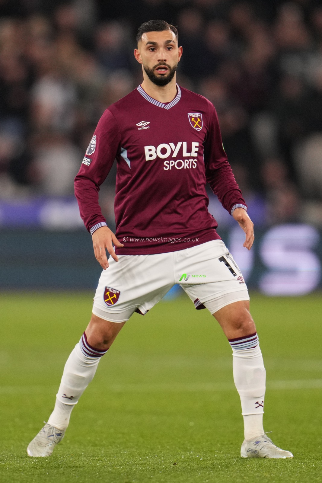 Valentin Castellanos of West Ham United during the Premier League match West Ham United vs Manchester City at London Stadium, London, United Kingdom on 14 March 2026

(Photo by Harvey Murphy/News Images)