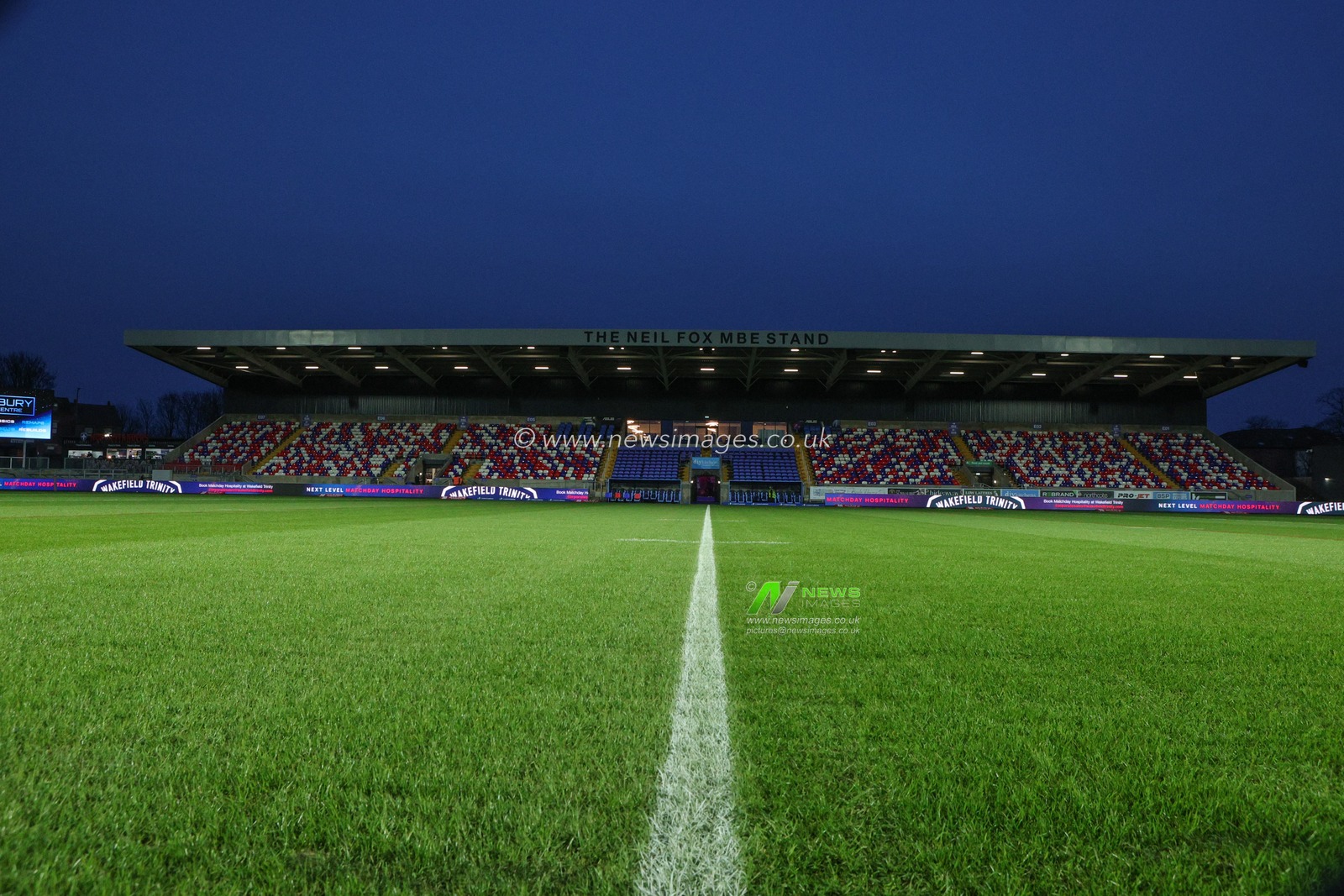 A general view of The DIY Kitchens Stadium during the Betfred Super League Round 1 match Wakefield Trinity vs Toulouse Olympique at DIY Kitchens Stadium, Wakefield, United Kingdom on 14 February 2026

(Photo by Richard Bierton/News Images)