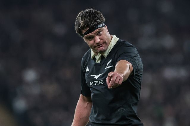 Scott Barrett of New Zealand during the Quilter Nations Series 2025 match England vs New Zealand at Allianz Stadium, Twickenham, United Kingdom, 15th November 2025

(Photo by Mark Cosgrove/News Images)

*** GER AUT SUI OUT ***