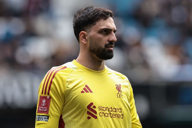 Liverpool goalkeeper Giorgi Mamardashvili during the Emirates FA Cup Quarter-Final match Manchester City vs Liverpool at Etihad Stadium, Manchester, United Kingdom on 04 April 2026

(Photo by Mark Cosgrove/News Images)