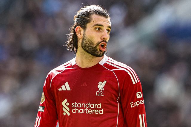 Dominik Szoboszlai of Liverpool during the Premier League match Everton vs Liverpool at Hill Dickinson Stadium, Liverpool, United Kingdom on 19 April 2026

(Photo by Alfie Cosgrove/News Images)